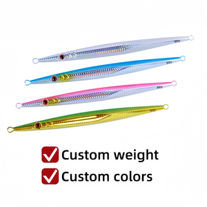 Leurre de jigging en métal imprimé avec logo personnalisé, fabriqué en Chine, pour la pêche au bar, au saumon et au maquereau, marque privée - Product Image 6