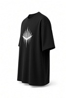 T-shirts décontractés pour hommes en coton 100% imprimé DTF, écologiques, respirants, à séchage rapide, coupe ample, en gros