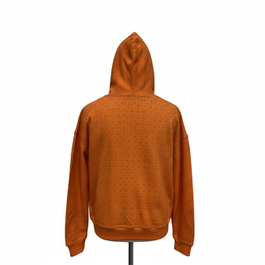 Sweat à capuche pour homme, style streetwear, entièrement orné de strass avec logo brodé, poids lourd, plusieurs couleurs, 450 g/m² - Product Image 2