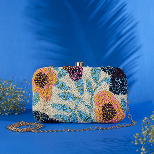 Rajasthani Clutch Purse <b>Bag</b> With Zardozi Work Shoulder Strap Evening <b>Party</b> Wedding <b>Bag</b> Hot Selling in Dubai by LUXURY CRAFTS - Product Image 6