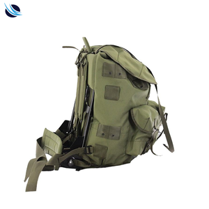 Sac à dos tactique mini 120L MOLLE en toile avec doublure PVC, imperméable, antivol, à fermeture éclair, avec cadre externe, pour activités de plein air - Product Image 3