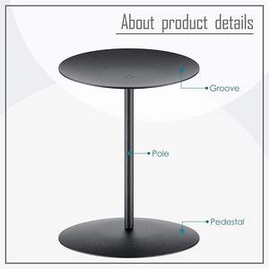 Ensemble de 3 chandeliers modernes noirs en métal pour bougies piliers, style minimaliste et rustique - Product Image 2