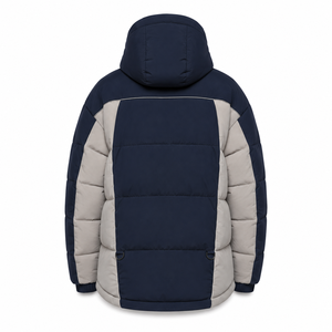 High Quality Hooded Puffer <b>Jacket</b> Designer Winter Fashion Warm Insulation Custom Embroidered Badge OEM Elasticated Sleeve Cuffs - Product Image 3