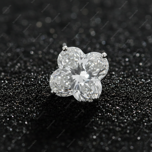 Elegant Four-Prong Cushion Cut Moissanite <b>Stud</b> Earrings - Product Image 2