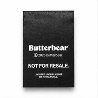 Étiquettes de marque imprimées sur satin personnalisées, étiquettes pliées pour vêtements et accessoires