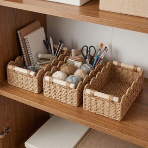 Set of 3 combined seagrass <b>baskets</b> Handmade Storage <b>Basket</b> Wholesale eco-friendly Made in Viet Nam - Product Image 4