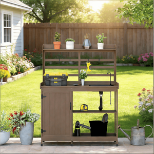 Tavolo da Lavoro con Vano Portaoggetti - Product Image 1