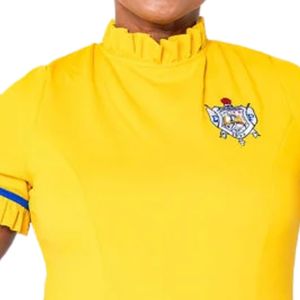 Robe élégante pour femmes avec manches à volants, détail chic à volants, robe de soirée décontractée, design féminin élégant, vêtements de mode d'été - Product Image 4