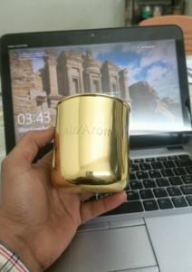 Bocaux à bougies vides de luxe à finition brillante, faits à la main, avec couvercles métalliques gravés du logo personnalisé, boîtes en laiton écologiques pour bougies de Noël - Product Image 6