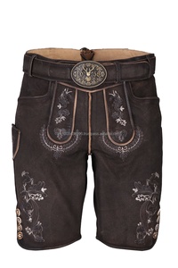 Kurz lederhose หนังแท้พร้อมโลโก้ที่กำหนดเองสำหรับผู้ชาย - Product Image 6