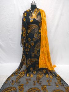 Conjunto de Dirac Somalí de Diseño de Alta Calidad, Ropa Tradicional para Ocasiones Formales, Diseño Floral Bordado, Spandex, Verano - Product Image 4