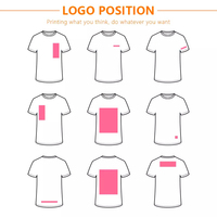 Kaos 20% Katun 80% Poliester untuk Pencetakan Sublimasi Kaos Lengan Pendek Unisex Cepat Kering