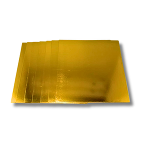 Feuilles de carton recyclé de qualité alimentaire, métallisées or, écologiques, Mega Discovery, surface antiadhésive, forme rectangulaire - Product Image 1