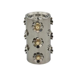 Wholesale Silver Finished Metal Mabkhara 3D Floral Applique Bulk Saudi Arabian <b>Bakhoor</b> Burner Majlis <b>Oud</b> Dakhoon Holder Censer - Product Image 2