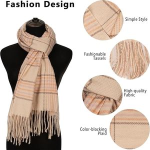 Premium Soft Touch Polyester Women Long Winter <b>Scarf</b> Warm Shawl Durable Lightweight Elegant <b>Wrap</b> for Outdoor Travel Daily Wear - Product Image 6