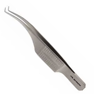 Stainless Steel Manual Microsurgical Instrument 7.5 cm Length CE Barraquer Colibri Micro-Suture Forceps 1x2 Teeth 0.12 mm Tip - Product Image 4