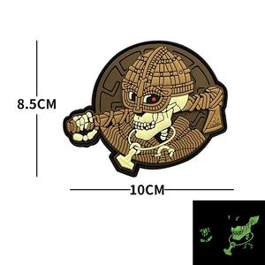 Glow in the Dark PVC Silicone 3D <b>Backpack</b> Patch Custom Cartoon Style Badge Customizable Size - Product Image 4