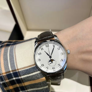 Montre automatique mécanique pour homme 42 mm de la marque TW CN Factory, cadeau surprise, montre de créateur tendance avec bracelet en cuir pour homme. - Product Image 6