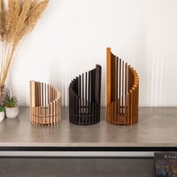 Portavelas de Madera Mandala Cortado con Láser, Hecho a Mano, Ecológico, Duradero, de Alta Calidad, Bandeja Decorativa, Opciones Personalizables