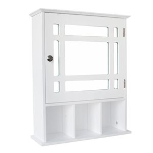 Spedizione Gratuita, Mobile da Bagno Bianco YJ con Una Porta e Tre Scomparti, Arredo Bagno di Qualità - Product Image 2