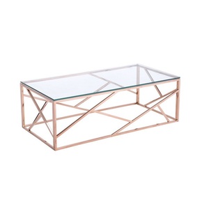HandFinished Metal Coffee <b>Table</b> With Glass <b>Top</b> Premium Craft Durable Build Ideal For Luxury Living Room Setup - Product Image 4