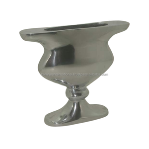 Macetas de flores de Metal, diseño de diamante de forma ovalada para restaurante, jardín y jardín doméstico, accesorios decorativos para macetas florales - Product Image 5