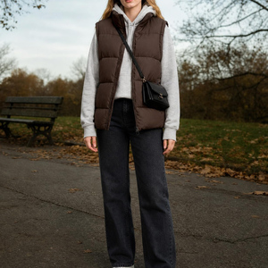 Custom Women’s <b>Puffer</b> <b>Vest</b> Lightweight Quilted Sleeveless Winter Jacket Warm Outdoor Fashion Apparel Wear Low Price Women <b>Vest</b> - Product Image 4