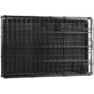 Quick Setup Foldable 30 X 19 X 21 in Black Metal Wire Dog <b>Crate</b> with Single Door Divider Panel Removable Tray - Product Image 3