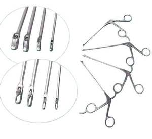 <b>Set</b> of 8 Punch Forceps Manual Orthopedics Instruments for Arthroscopy Stainless Steel Manual Power Source - Product Image 1