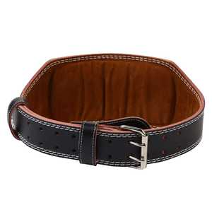 เข็มขัดพยุงหลังยกน้ำหนักหนังแท้แบบหนาพิเศษ สำหรับออกกำลังกาย พาวเวอร์ลิฟติ้ง พร้อมโลโก้สั่งทำพิเศษ - Product Image 2