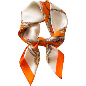 <b>Women</b> Solid Plaid Casual Luxury Twill <b>Silk</b> <b>Scarf</b> Customizable Lightweight Soft Breathable Multi-Functional High Quality All - Product Image 1