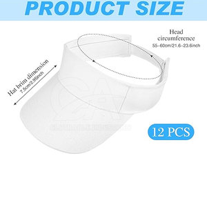 หมวกกันแดดโพลีเอสเตอร์น้ำหนักเบาคุณภาพพรีเมียมสำหรับกิจกรรมกลางแจ้งในฤดูร้อน หมวกกีฬาแบบปรับได้ - Product Image 2