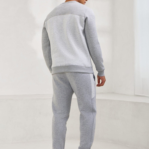Sweat-shirt de luxe épais et uni à col rond, personnalisé et brodé, style streetwear, pour homme - Product Image 2