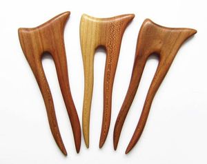 Natural Sandalwood Hair Fork Handmade Hair Pin for Thick Hair Vintage Wooden Hair Stick Fork Hairpin for Women Girls - Product Image 4