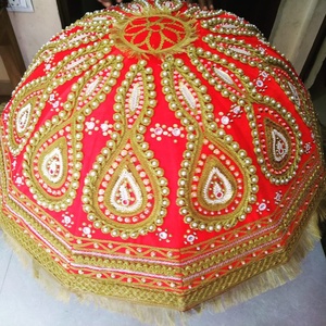 Cotton Yard Patio Sunshade Parasol Umbrella Wedding Decor <b>Garden</b> Umbrella Big Size Vintage <b>Garden</b> Umbrella Patchwork Embroidery - Product Image 1