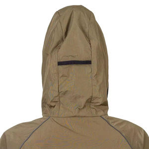 High Quality Custom Satin Hoodie Windbreaker for Adults Casual <b>Light</b> Windproof <b>Jacket</b> with Quilted Nylon Lining for <b>Women</b> - Product Image 4