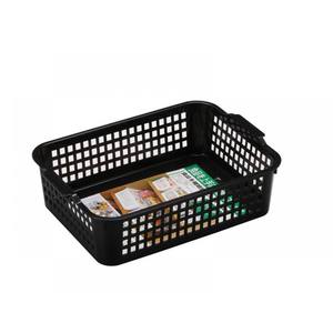 Inomata Windy 518 Panier large et peu profond en noir pour le rangement de la cuisine - Product Image 1