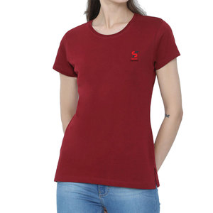 Solid Trader High Quality Comfort Stretchable Athletic Gym Fitness O Neck Short Sleeve Elegant Women Tee <b>Shirt</b> - Product Image 1