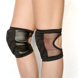 Genouillères rembourrées noires en Spandex/Modal/Coton, protège-paumes, protection avancée pour l'haltérophilie, équipement sportif, entraînement de danse, entraînement physique - Product Image 1
