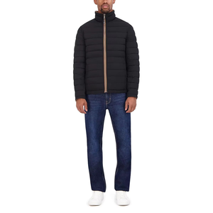 Men's Lightweight Insulated Puffer <b>Jacket</b> Hooded Quilted Winter Running Travel Reversible Zipper <b>Packable</b> - Product Image 6