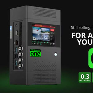 อุปกรณ์สตรีมมิ่ง TVU One 4K HDR พร้อมแกนหมุน 360 องศา รางเลื่อนภายนอก ป้องกันลม และถอดประกอบได้รวดเร็ว - ผลิตในสหรัฐอเมริกา - Product Image 1