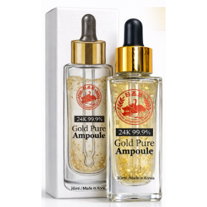 Ampolla de Suero de Oro 24K de Marca Privada, Ácido Hialurónico 30ml, Hidratante Facial Antienvejecimiento Coreano con Vitamina C, Nuevo - Product Image 2