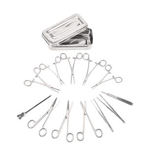 Kit de Cirugía Menor Básica de 13 Piezas al por Mayor, Juego de Instrumentos Quirúrgicos con Portaagujas para Entrenamiento, Fabricante de Pakistán - Product Image 1