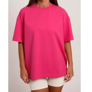 T-shirt de sport pour femme grande taille à col rond en maille 100% coton à manches courtes pour le yoga, la remise en forme, la course à pied, printemps-été, export BD - Product Image 2