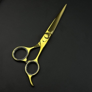 Ciseaux de coiffure professionnels droits en acier inoxydable, tranchants, de 6 pouces, pour couper et effiler - Product Image 2