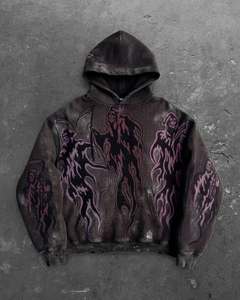 OEM Customizable <b>100</b>% High Quality Men's Classic Pullover Hoodie 280-300 Gsm Fleece (Cotton-<b>Polyester</b> Blend) Digital Lined - Product Image 2