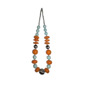 Natural Style Resin Beads <b>Necklace</b> Trendy Handmade for Women Designer <b>Statement</b> Jewelry - Product Image 1