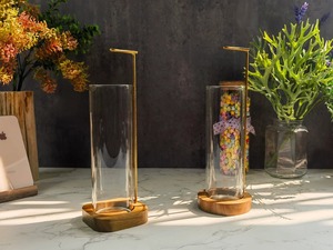 Porte-encens en bois, brûleur d'encens avec cendrier en verre, diffuseur de parfum d'intérieur, méditation, bois massif, brûleur naturel - Product Image 3