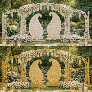 แผงฉากหลังตกแต่งรูปทรงรอยัลเพสลีย์ (Ambi) สำหรับงานแต่งงานสุดหรู - Product Image 3