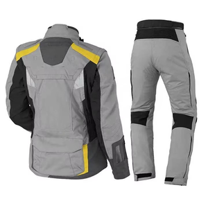 Conjunto de Chaqueta y Pantalones de Motociclismo OEM Personalizados - Traje Protector para Turismo, 100% Poliéster, Gris/Negro, Talla XL, Todas las Temporadas - Product Image 4
